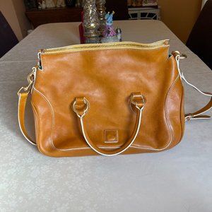 Dooney and Bourke Florentine Leather Satchel with Crossbody